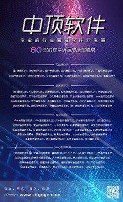 中顶易用的80多种行业软件——郑州软件开发的新标杆